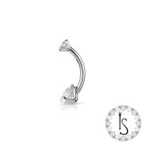 Industrial Strength 14ga Prong Navel Barbell