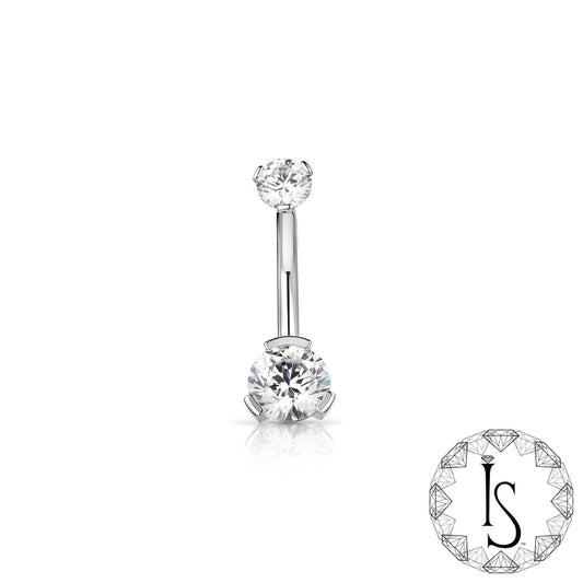 Industrial Strength 14ga Prong Navel Barbell