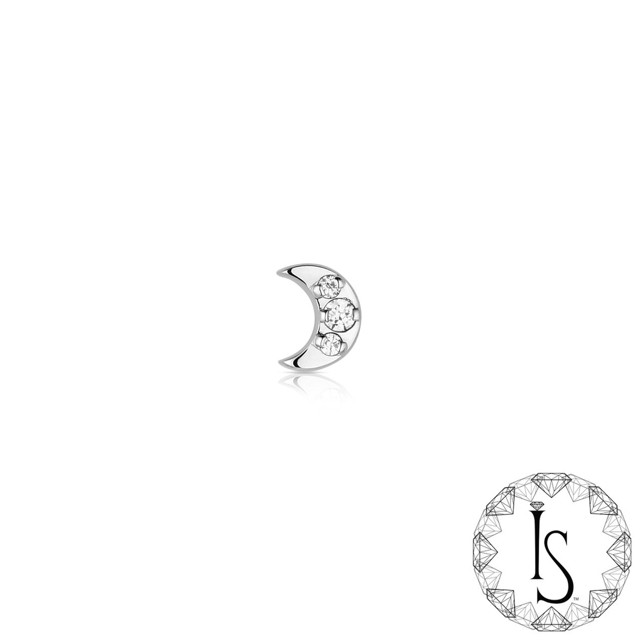 Titanium Odyssey Luna Prong-set Faceted Gem End Industrial Strength