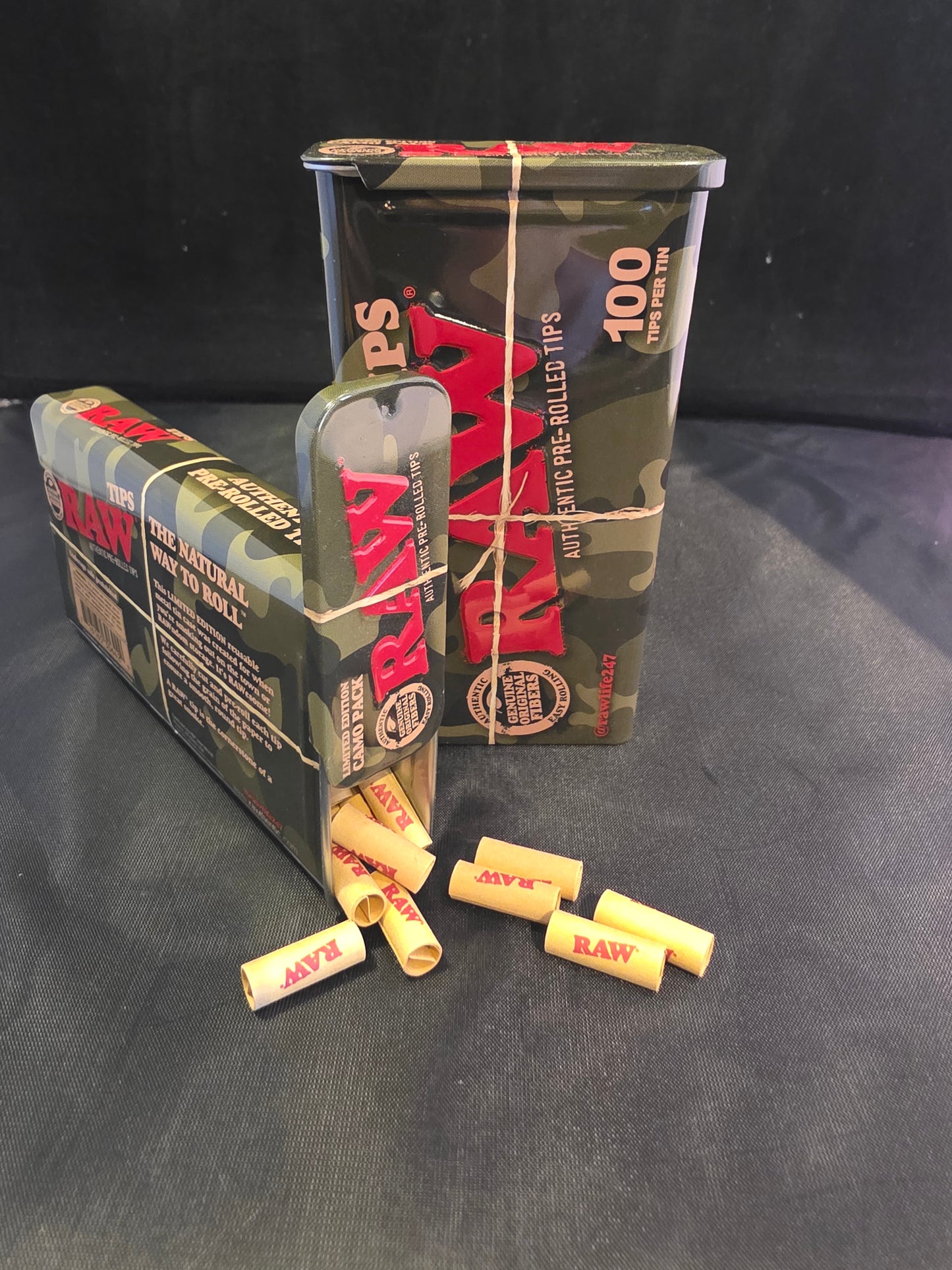 Raw Pre-Rolled Tips Limited Addition Camo