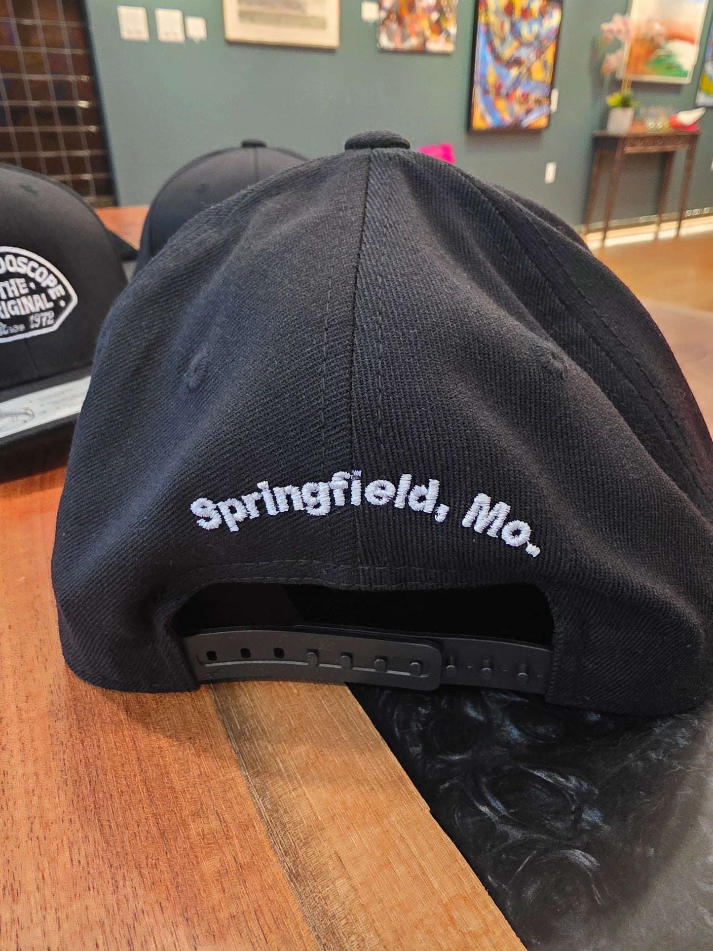 Kaleidoscope embroidered snapback hat