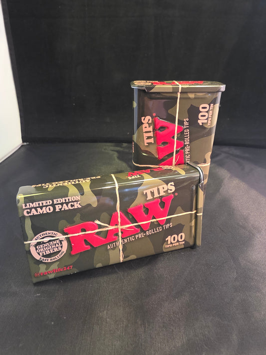 Raw Pre-Rolled Tips Limited Addition Camo